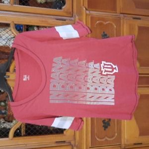 *3/$22* 🛍️ IU Indiana University Jersey Tee t-shirt ladies Large 11/13